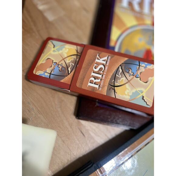 RISK Vintage Game Collection Bookshelf Box Wooden Case Strategy Parker Brothers - Picture 4 of 5